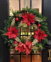 Crimson Elegance  Wreath