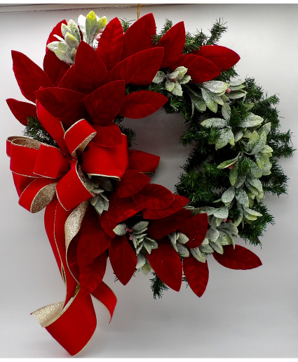 Crimson Frost Radiance Wreath