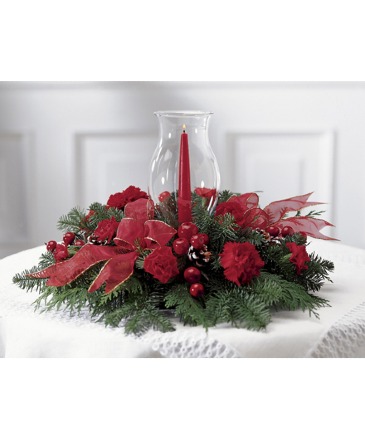 Crimson Glow B8-3430 Centerpiece in Fort Worth, TX | DARLA'S FLORIST
