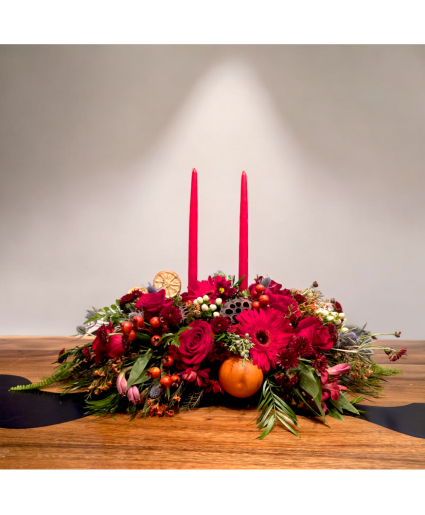 Crimson Glow Centerpiece