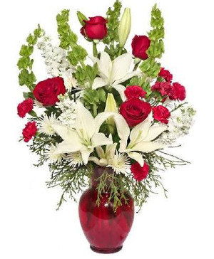 Crimson Grace  Vase arrangement