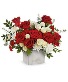 Crimson & Ivory Romance Floral Arrangement