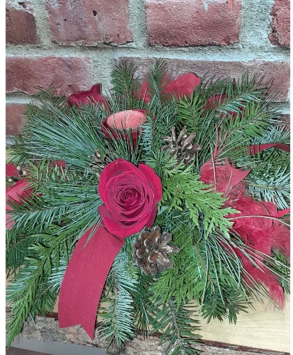 Crimson Kiss Christmas Centerpiece