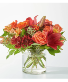 Crimson Leaves Bouquet Vase Arrangement