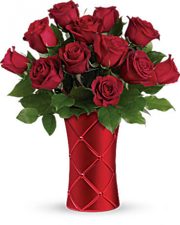 Crimson Luxury Vase