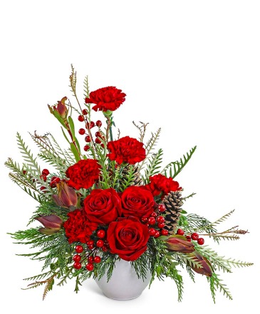 Crimson Radiance Flower Arrangement in Nevada, IA | Flower Bed