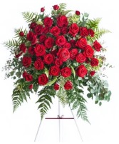 Crimson Reverence Standing Spray