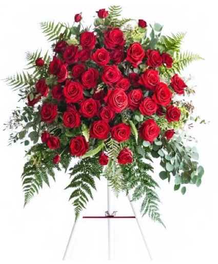 Crimson Reverence Standing Spray