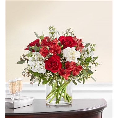 Crimson Rose Bouquet Floral Arrangement