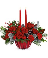Crimson Rose Centerpiece Christmas