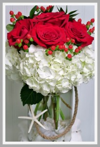 Crimson Shore Vase