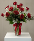 Crimson Spark Vase Arrangement