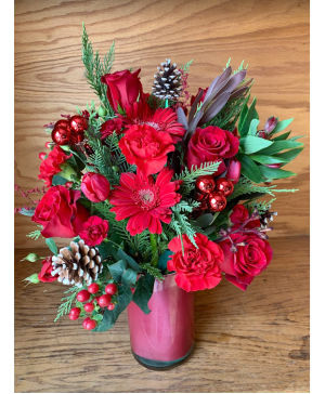 Crimson Wonder Vase Arrangement