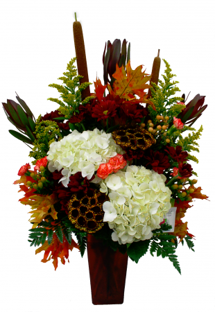 Crisp Amber Day Vase Arrangement