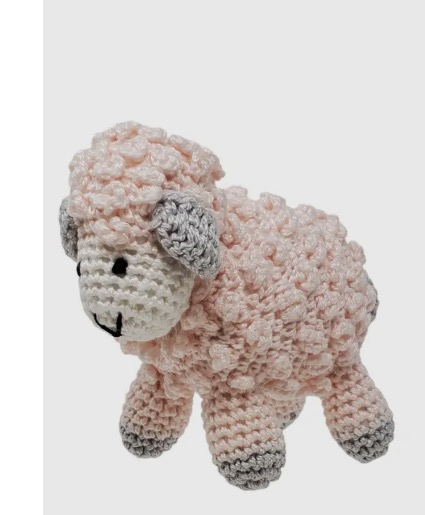 Crochet Baby Pink Lamb Gift Keepsakes 