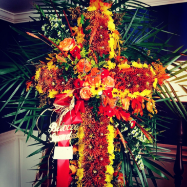 Cross Autumn cross in Ozone Park, NY | Heavenly Florist