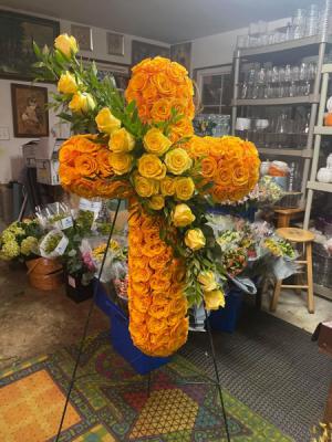 Cross from the Roses From Roma Florist 