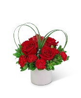Cross my Heart Flower Arrangement