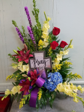 Cross of Inspiration Funeral Basket