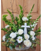 Cross of Remembrance Floral Design