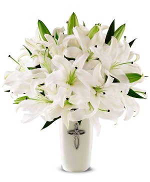 Cross Vase Arrangement  Designer's Choice