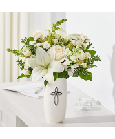 Cross Vase White Vase Arrangement 