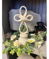 Cross with Floral Ring 
