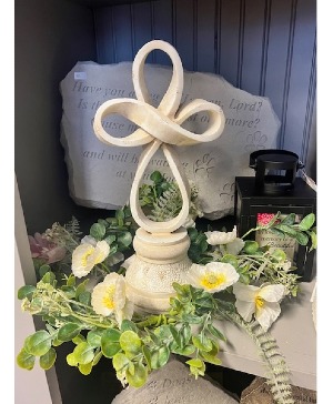 Cross with Floral Ring 