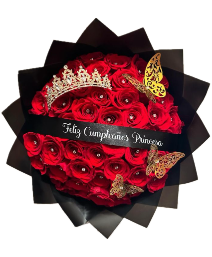 Crowned Majesty Rose Bouquet