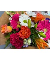 Crushin' it Hand tie of flowers 