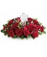 Crystal Angel Centerpiece Fresh Christmas Mix