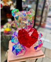 crystal bear 12" LED bear 