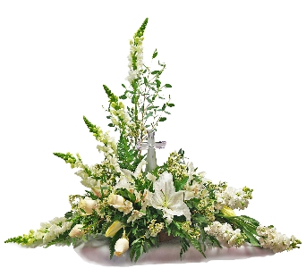 Crystal Cross Arrangement Funeral