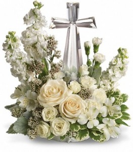 Crystal Cross Bouquet  in Dayton, OH | ED SMITH FLOWERS & GIFTS INC.