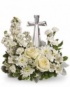 Crystal Cross Funeral Arrangement Funeral