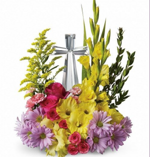 Crystal Cross in Color in Oliver, BC | Flower Fantasy & Gifts Inc. Crystal Cross in Color in Oliver, BC | Flower Fantasy & Gifts Inc.