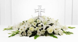 Crystal Cross Tribute in Fredericton, NB | GROWER DIRECT FLOWERS LTD Crystal Cross Tribute in Fredericton, NB | GROWER DIRECT FLOWERS LTD