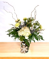 Crystalflake Vase Bouquet