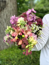 CSA Seasonal Weekly Bouquets Wrapped