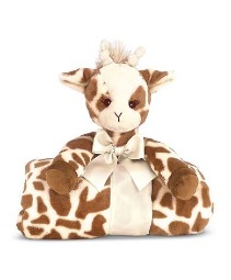 Cuddle Me Patches Giraffe Blanket Plush