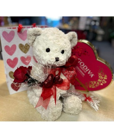 Cuddles, Candy  and more Gift item - Valentine  in Nederland, TX | Harris Florist