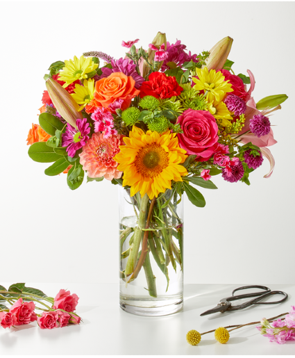 Cue the Confetti Bouquet Lifestyle Arrangement