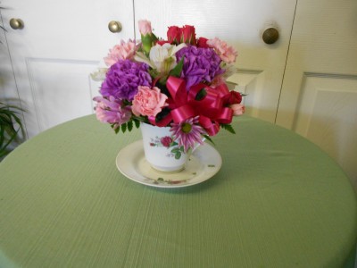 Cup of Cheer Teacup Arrangement
