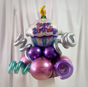Cup cake balloon bouquet Gift and balloons