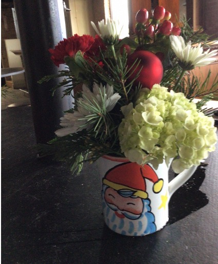 Cup of Christmas Arrangement