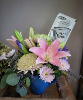 Cup of Comfort Flower Arrangement in Airdrie, Alberta | Flower Whispers