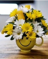 Cup Of Happy Smiles FHF-1002 Fresh Flower Keepsake (Local Delivery Only)