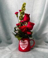 Heartfelt Blooms Mug Rose Arrangement