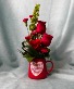 Heartfelt Blooms Mug Rose Arrangement