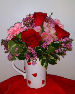 Cup of Love Rose Mug Arrangement